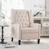 Fauteuil inclinable manuel à dossier oreilles