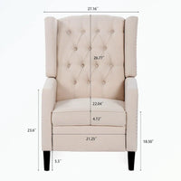 Fauteuil inclinable manuel à dossier oreilles
