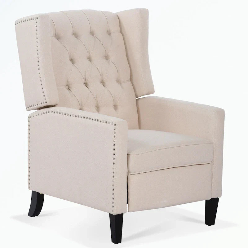 Fauteuil inclinable manuel à dossier oreilles