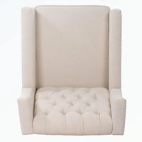 Fauteuil inclinable manuel à dossier oreilles