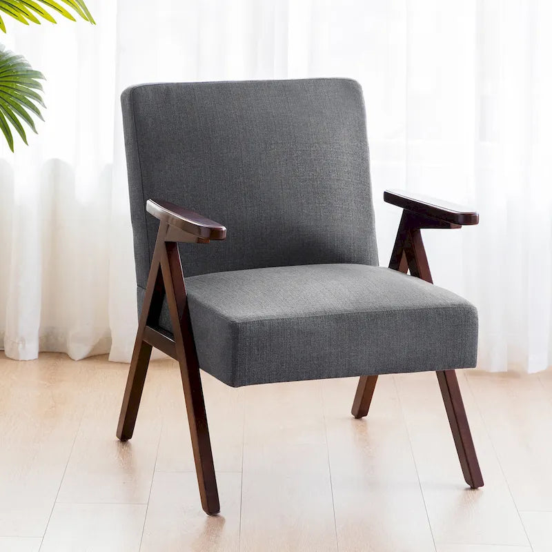 HUIMO - Lot de 2 fauteuils d'appoint tapissés pour salon et chambre
