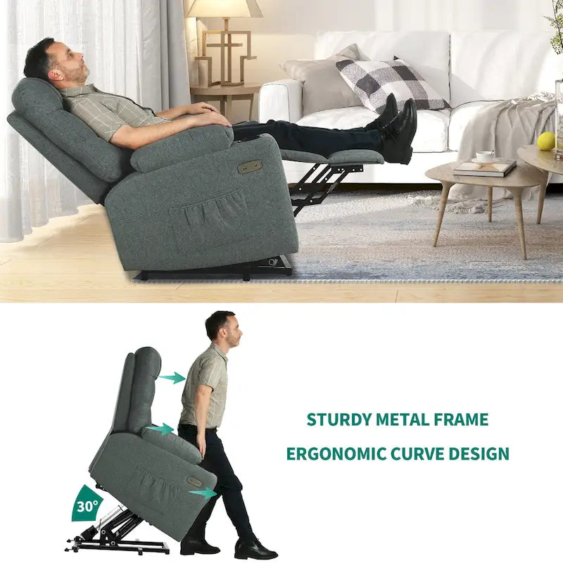 Fauteuil Canapé Inclinable Moderne de Massage et Chauffage