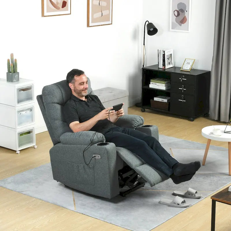 Fauteuil Canapé Inclinable Moderne de Massage et Chauffage