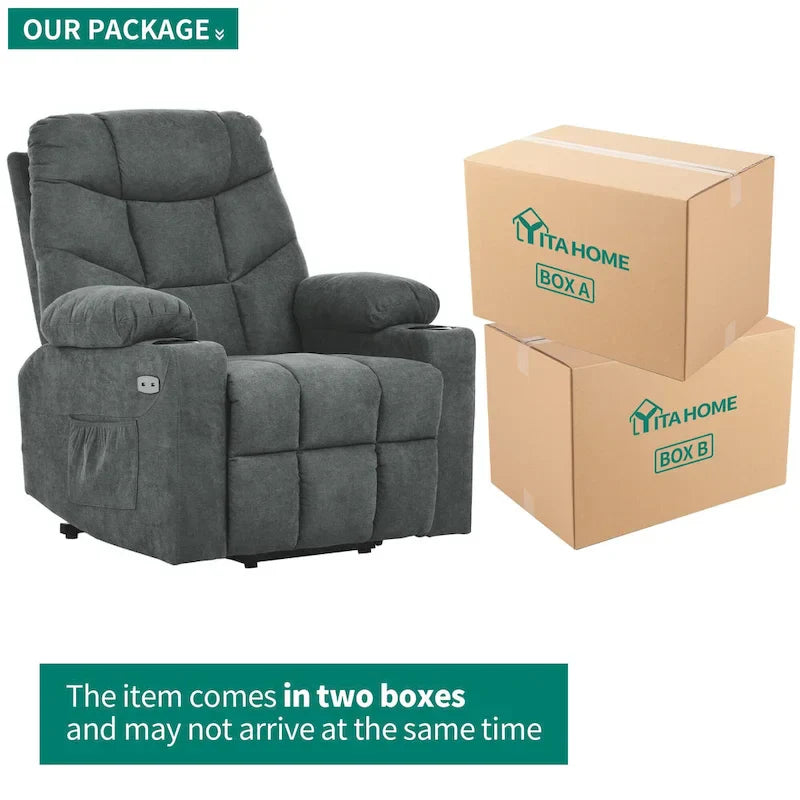 Fauteuil Canapé Inclinable Moderne de Massage et Chauffage
