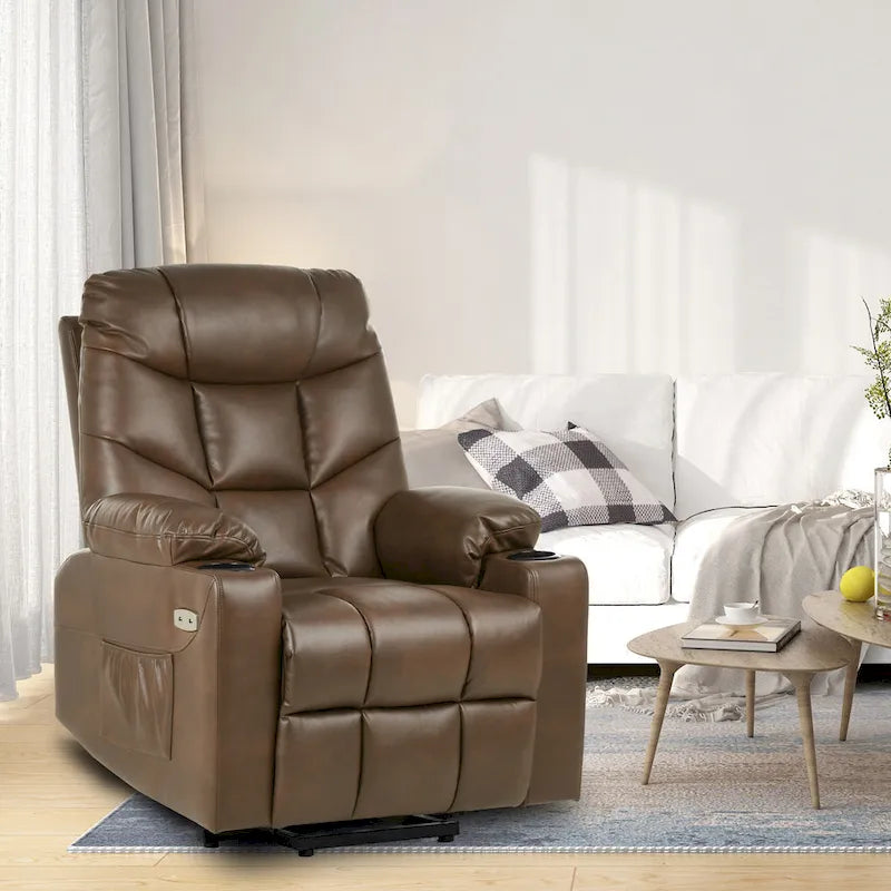 Fauteuil Canapé Inclinable Moderne de Massage et Chauffage