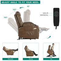 Fauteuil Canapé Inclinable Moderne de Massage et Chauffage