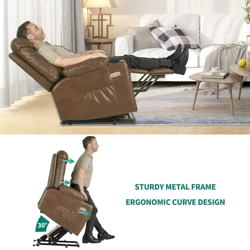 Fauteuil Canapé Inclinable Moderne de Massage et Chauffage