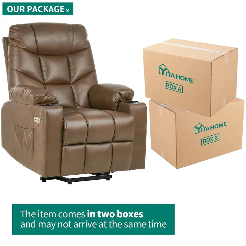 Fauteuil Canapé Inclinable Moderne de Massage et Chauffage