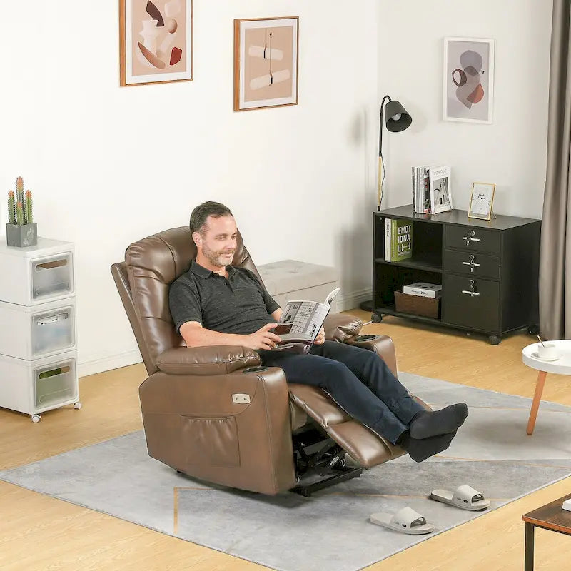 Fauteuil Canapé Inclinable Moderne de Massage et Chauffage