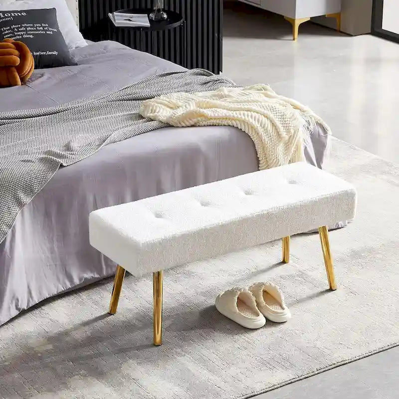 Banc rembourré Howtai pour chambre à coucher, entrée, salle à manger