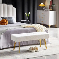 Banc rembourré Howtai pour chambre à coucher, entrée, salle à manger