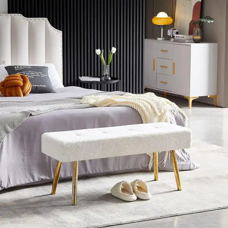 Banc rembourré Howtai pour chambre à coucher, entrée, salle à manger