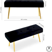 Banc rembourré Howtai pour chambre à coucher, entrée, salle à manger