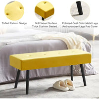 Banc rembourré Howtai pour chambre à coucher, entrée, salle à manger