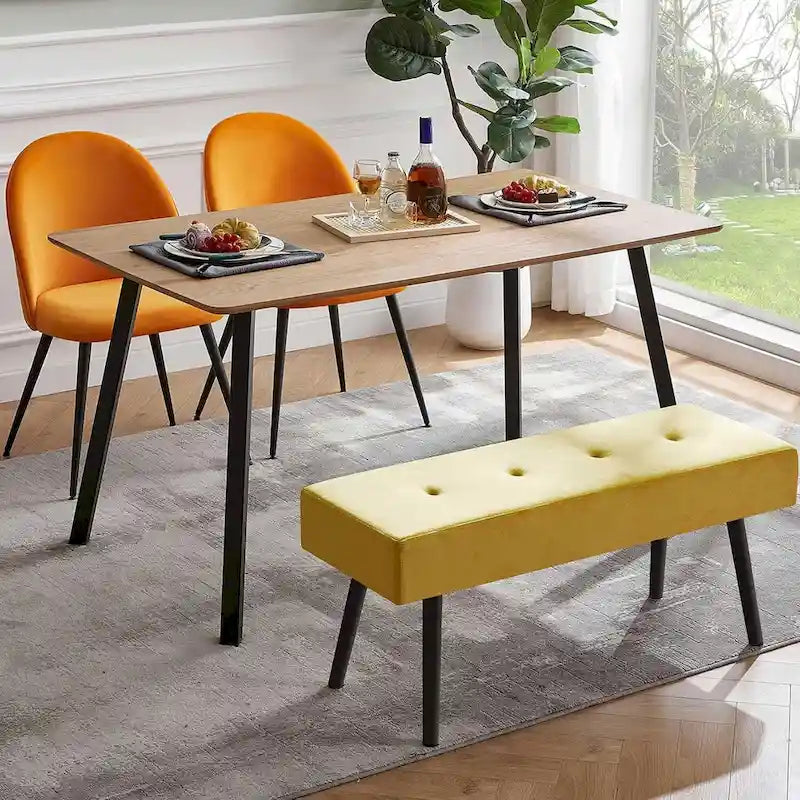 Banc rembourré Howtai pour chambre à coucher, entrée, salle à manger