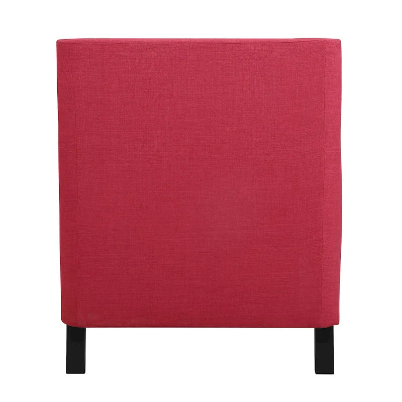 Fauteuil d'appoint Erica avec clous décoratifs chromés