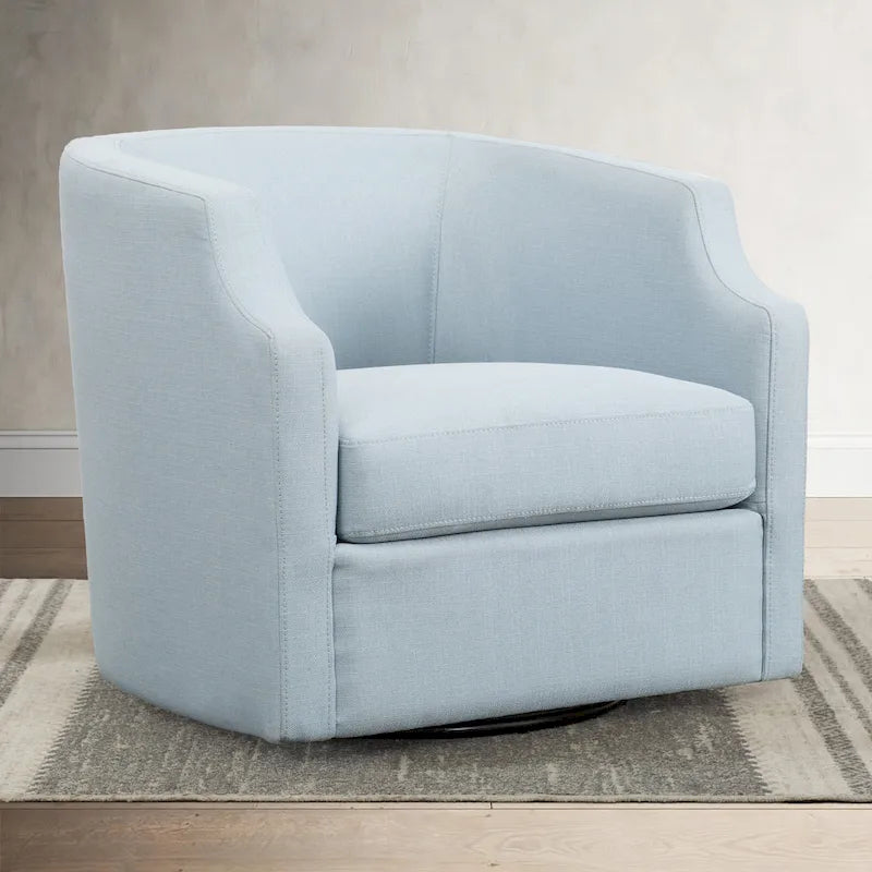 Fauteuil pivotant et inclinable de style tonneau