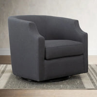 Fauteuil pivotant et inclinable de style tonneau