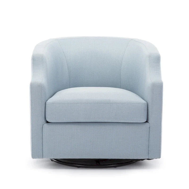 Fauteuil pivotant et inclinable de style tonneau