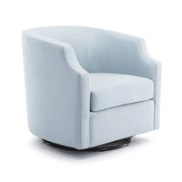 Fauteuil pivotant et inclinable de style tonneau