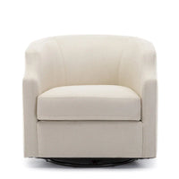 Fauteuil pivotant et inclinable de style tonneau