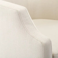 Fauteuil pivotant et inclinable de style tonneau