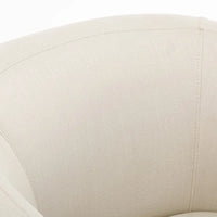 Fauteuil pivotant et inclinable de style tonneau