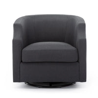 Fauteuil pivotant et inclinable de style tonneau