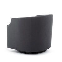 Fauteuil pivotant et inclinable de style tonneau