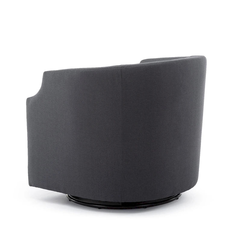 Fauteuil pivotant et inclinable de style tonneau