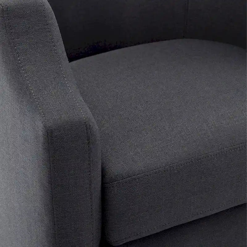 Fauteuil pivotant et inclinable de style tonneau