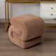 Tabouret de maquillage/repose-pieds moderne en tissu courbé en S