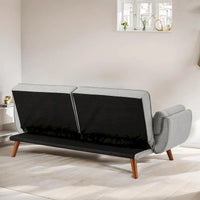Canapé-Lit Futon 75.39 pouces, Canapé Convertible Rembourré avec Dossier Capitonné Fendu Inclinable