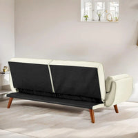 Canapé-Lit Futon 75.39 pouces, Canapé Convertible Rembourré avec Dossier Capitonné Fendu Inclinable