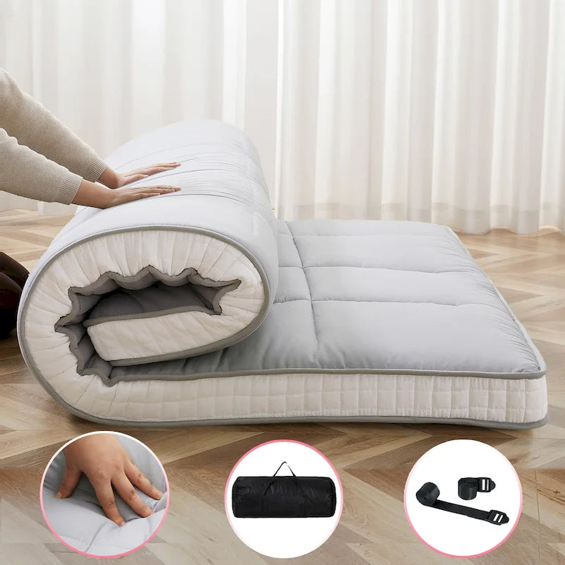 Matelas Futon Japonais Enroulable de Sol DoCred avec Sac de Rangement