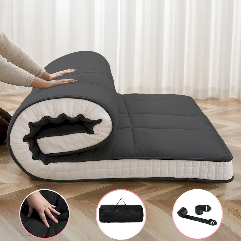 Matelas Futon Japonais Enroulable de Sol DoCred avec Sac de Rangement