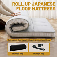 Matelas Futon Japonais Enroulable de Sol DoCred avec Sac de Rangement