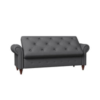 Banc de rangement moderne pour lit, banc à chaussures, repose-pieds avec accoudoirs roulés