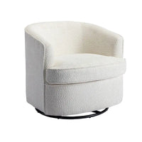 Fauteuil pivotant rond rembourré moderne SEYNAR pour le salon
