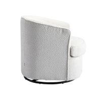 Fauteuil pivotant rond rembourré moderne SEYNAR pour le salon