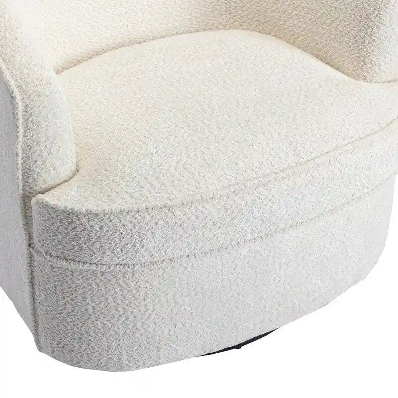 Fauteuil pivotant rond rembourré moderne SEYNAR pour le salon
