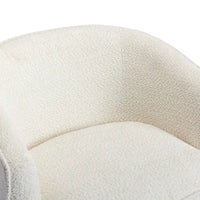 Fauteuil pivotant rond rembourré moderne SEYNAR pour le salon