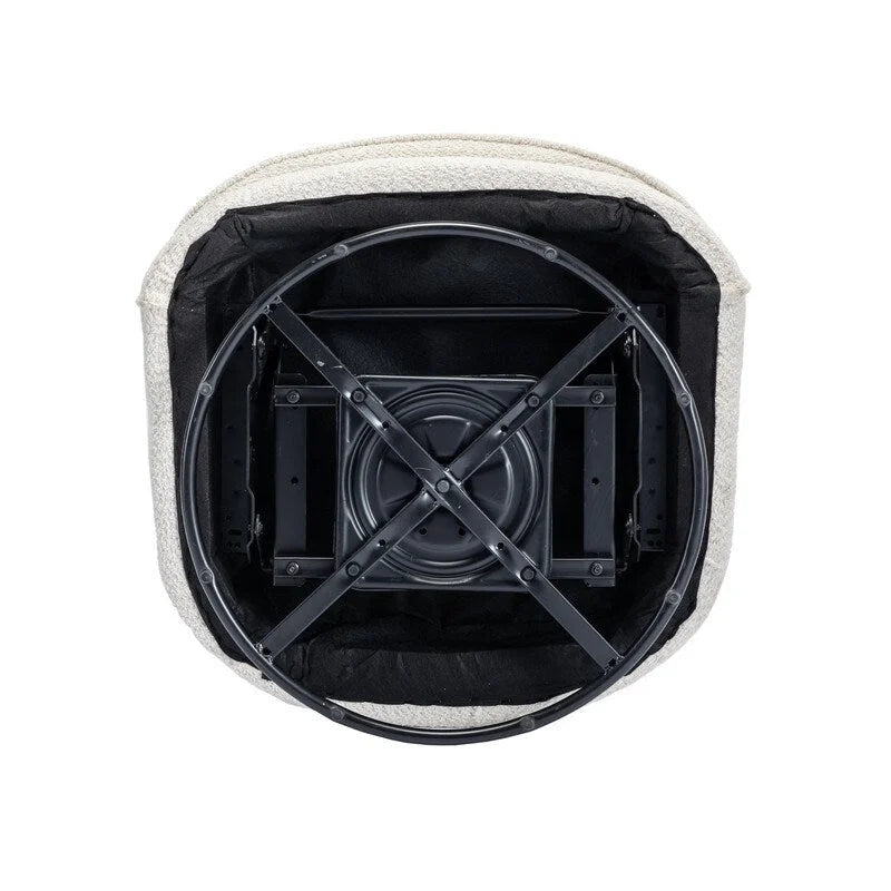 Fauteuil pivotant rond rembourré moderne SEYNAR pour le salon