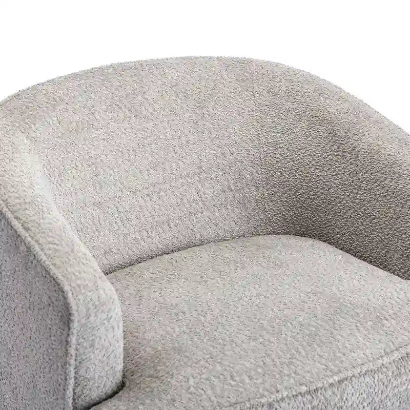 Fauteuil pivotant rond rembourré moderne SEYNAR pour le salon