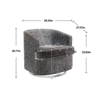 Fauteuil pivotant rond rembourré moderne SEYNAR pour le salon
