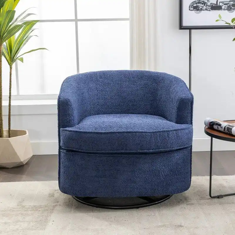 Fauteuil pivotant rond rembourré moderne SEYNAR pour le salon