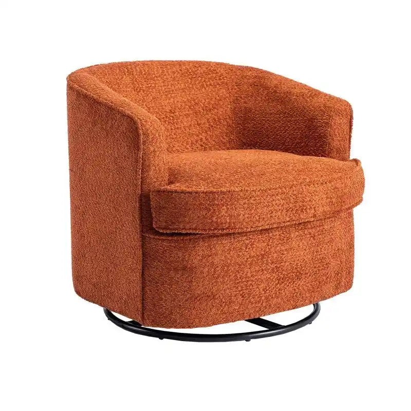 Fauteuil pivotant rond rembourré moderne SEYNAR pour le salon