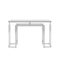 Table de canapé contemporaine 52 pouces à plateau en verre Pelmont par Furniture of America