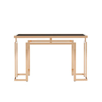 Table de canapé contemporaine 52 pouces à plateau en verre Pelmont par Furniture of America