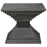 Table d'appoint géométrique en bois Uttermost Andes - 22 L X 18 H X 22 P (po)